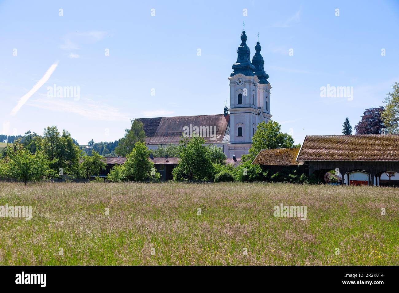 Vornbach, Abbazia benedettina Castello Vornbach Foto Stock