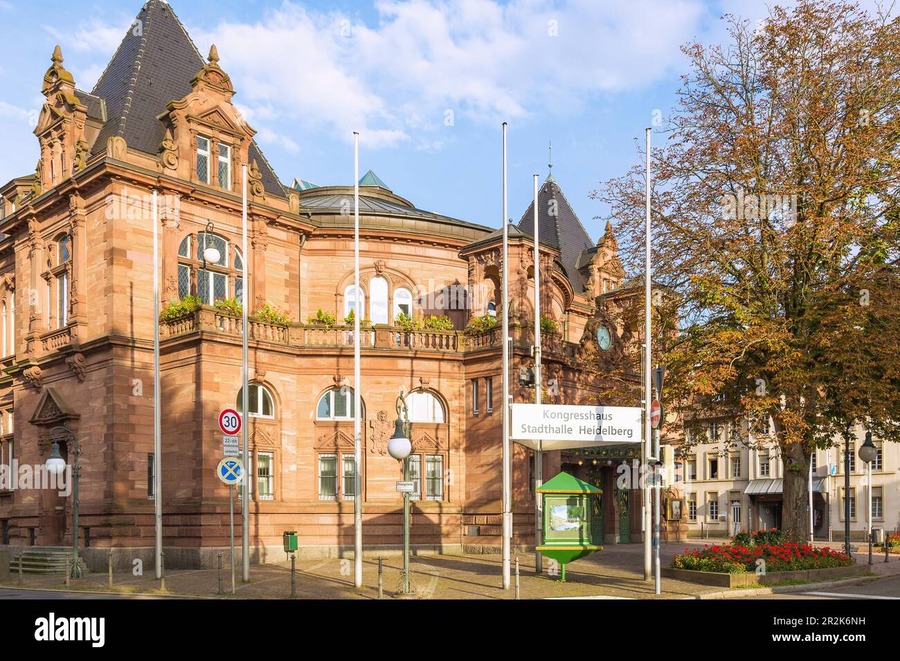 Heidelberg, Centro Congressi Stadthalle Foto Stock