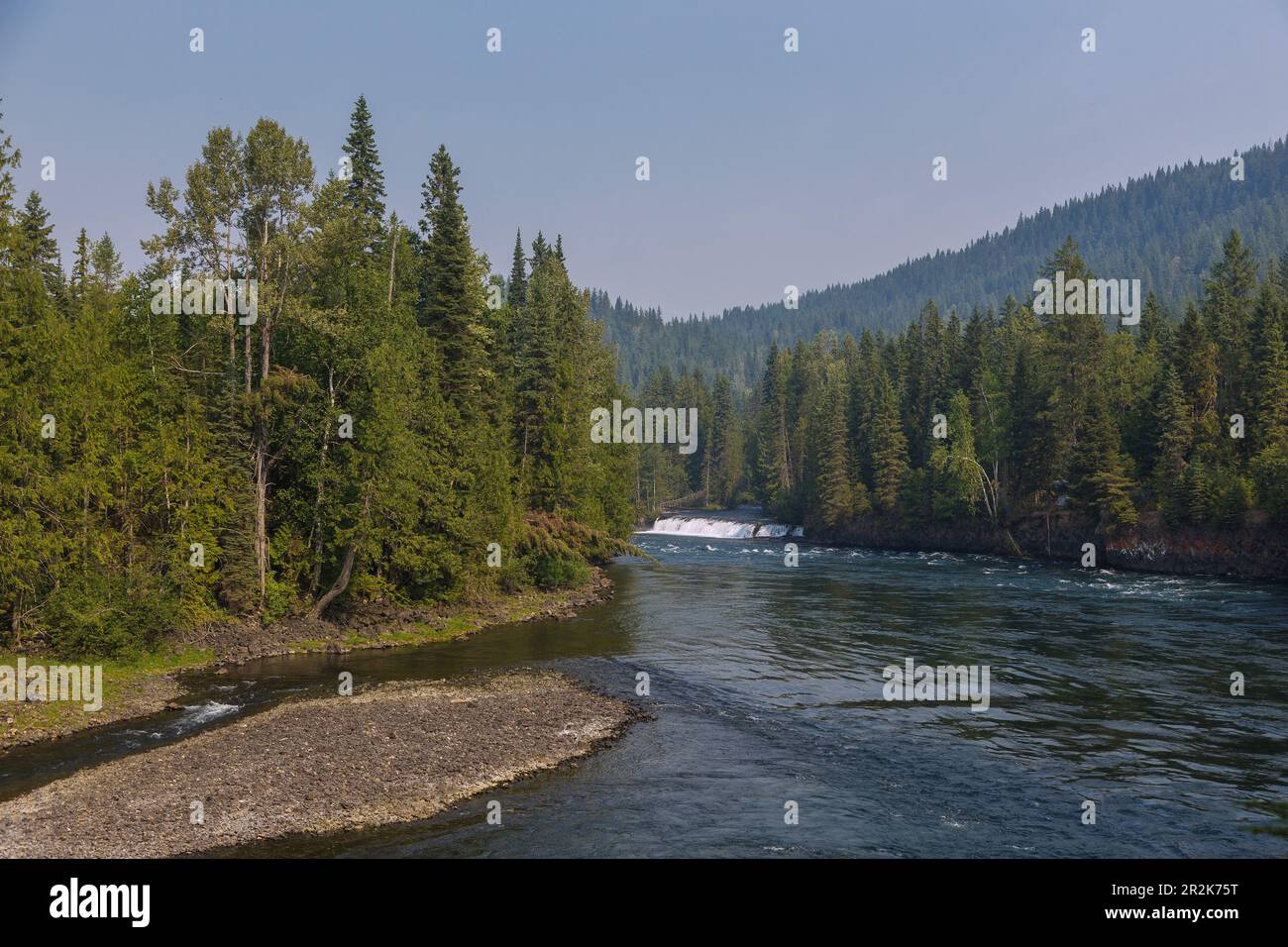 Parco Provinciale di Well Gray; Clearwater River, Falls Creek Foto Stock