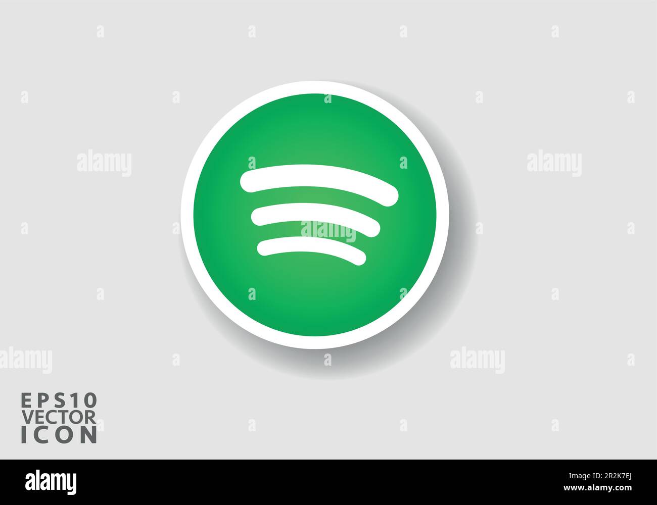 Spotify logo Vector è una rappresentazione stilizzata del logo per la popolare app di social media. Il design è semplice, pulito e moderno Illustrazione Vettoriale