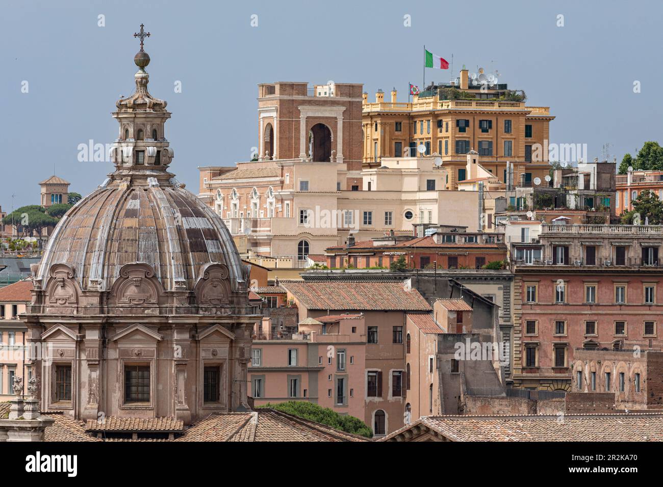 Vista di Roma Italia Foto Stock