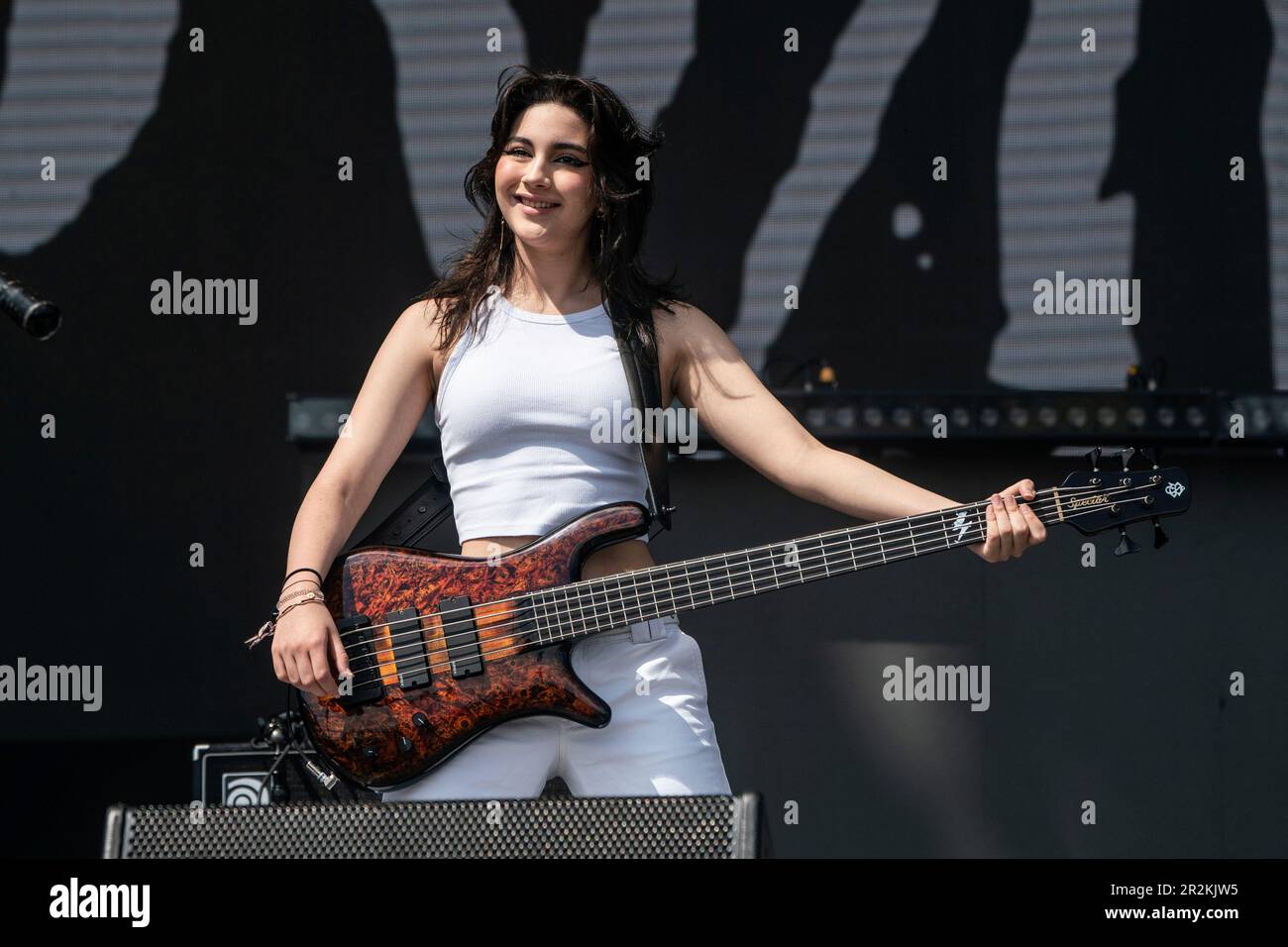 Alejandra Villarreal of The Warning performs at the Welcome To