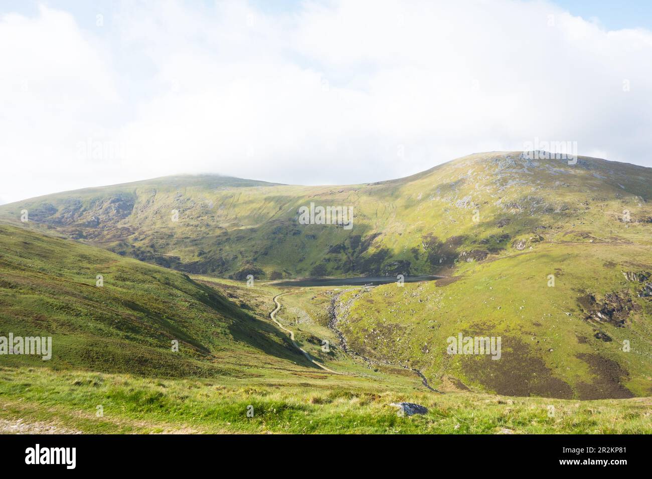 Le montagne gallesi Foal-Fras & Llwytmor nel Galles settentrionale di Carneddau Foto Stock