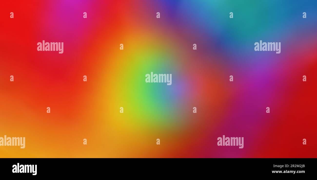 Rainbow Colors digital blur sullo sfondo panorama Foto Stock