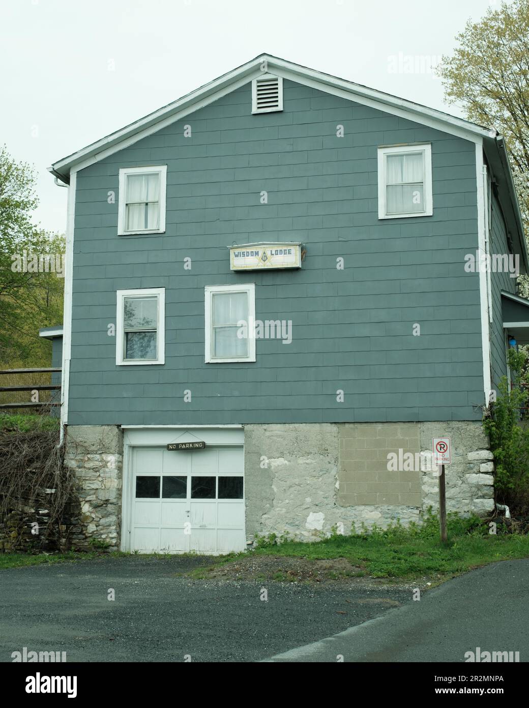Edificio 'Wassy Lodge', West Stockbridge, Massachusetts Foto Stock