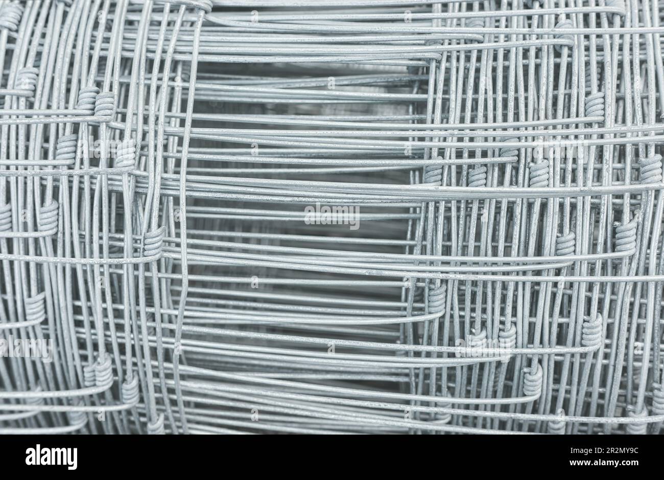 Sfondo astratto del fascio di fili mesh, messa a fuoco selettiva. Foto Stock