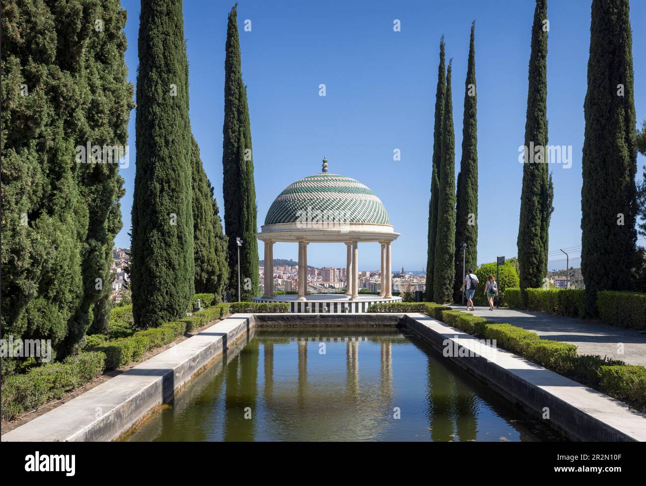 Malaga, Costa del Sol, provincia di Malaga, Andalusia, Spagna meridionale. El Jardín Botánico - Histórico La Concepción. La Concepción Historical-Botanical Foto Stock
