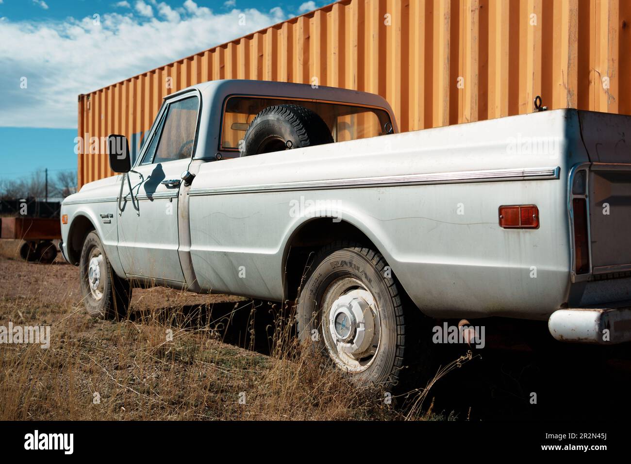 Vecchio pick-up camion, Marfa, Texas Foto Stock