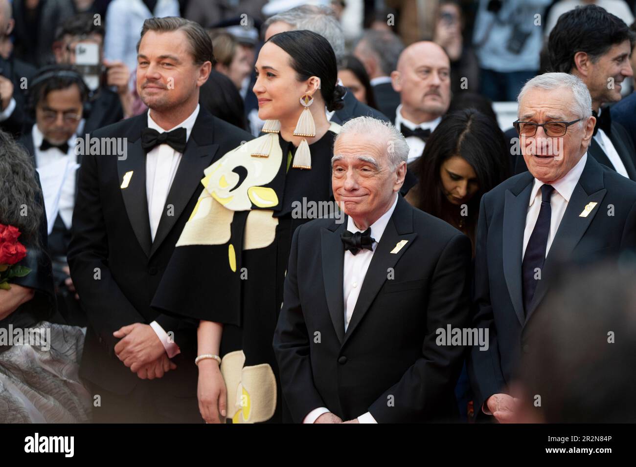 Cannes, Francia, 20 maggio 2023 - Leonardo di Caprio, Martin Scorsese, Robert De Niro partecipa al tappeto rosso al 76° Festival de Cannes. Credits: Luigi de Pompeis/ Alamy Live News Foto Stock
