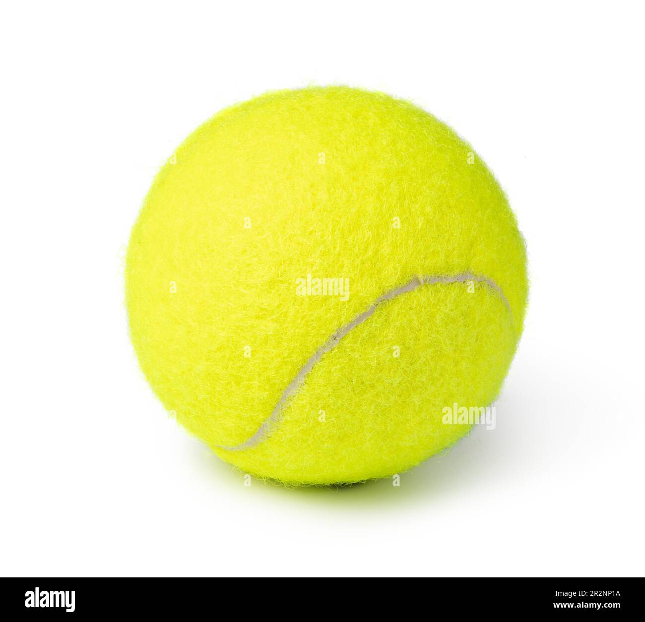 Palla da tennis isolati su sfondo bianco Foto Stock