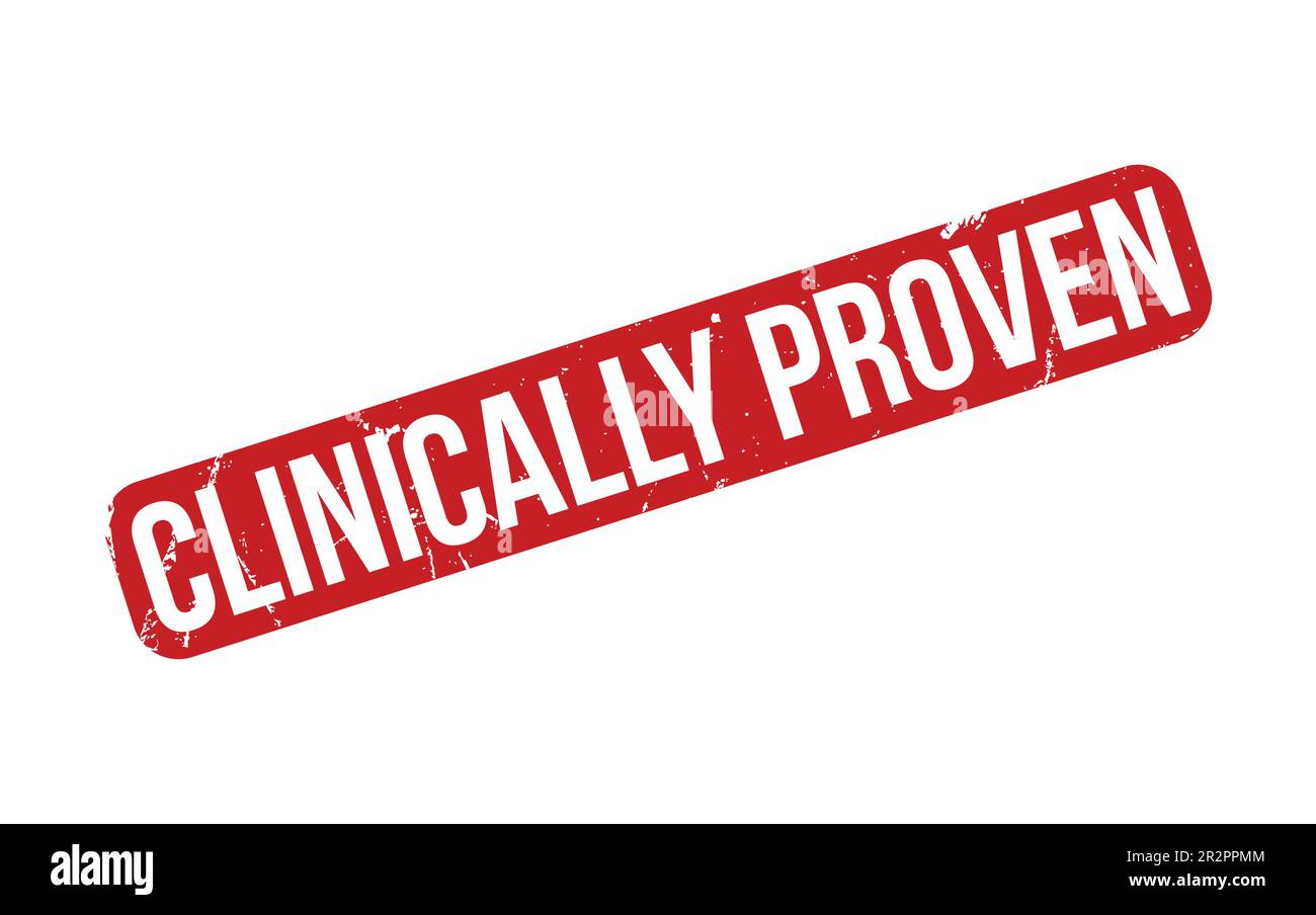 Vettore di tenuta timbro in gomma clinicamente testato Illustrazione Vettoriale
