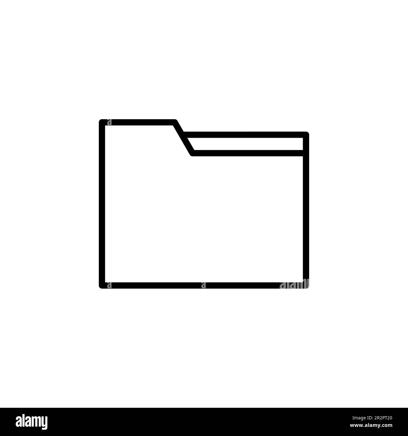 Vettore icona cartella. icona vettore cartella Illustrazione Vettoriale