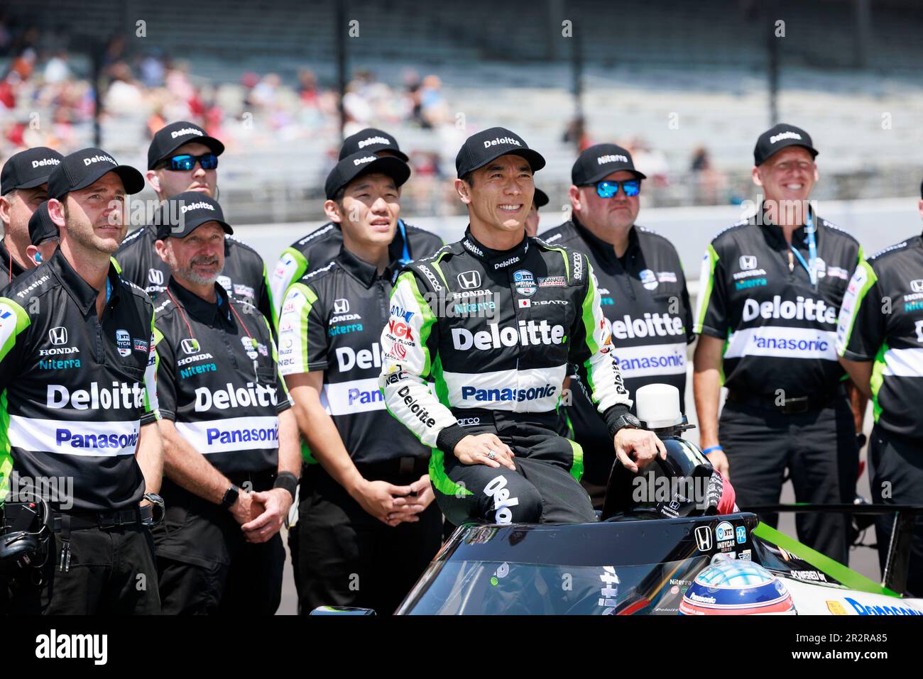 Indianapolis, Stati Uniti. 20th maggio, 2023. Takuma Sato (11) si qualifica per l'Indy 500 2023 all'Indianapolis Motor Speedway di Indianapolis. Credit: SOPA Images Limited/Alamy Live News Foto Stock