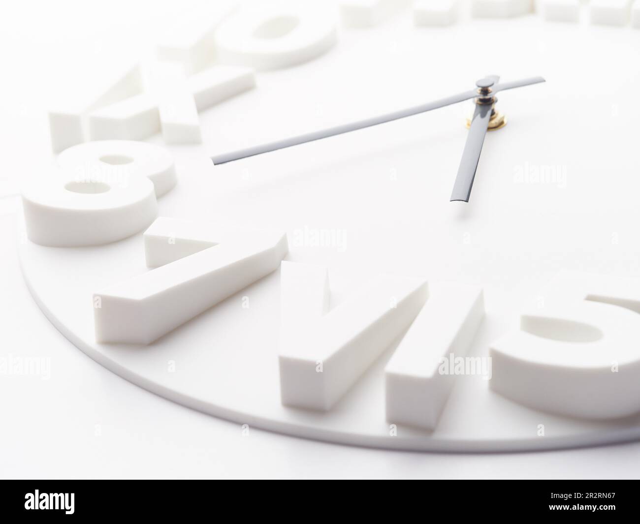 Immagine di gestione del tempo dell'orologio a parete Foto Stock