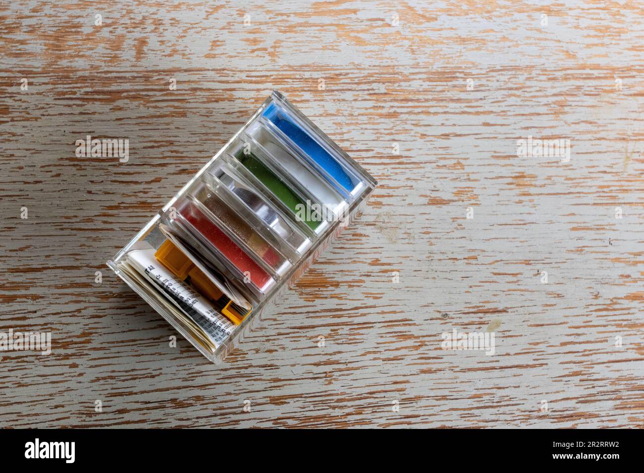 1960s? Kit di montaggio Philips per nastri audio magnetici da 1/4' Foto Stock