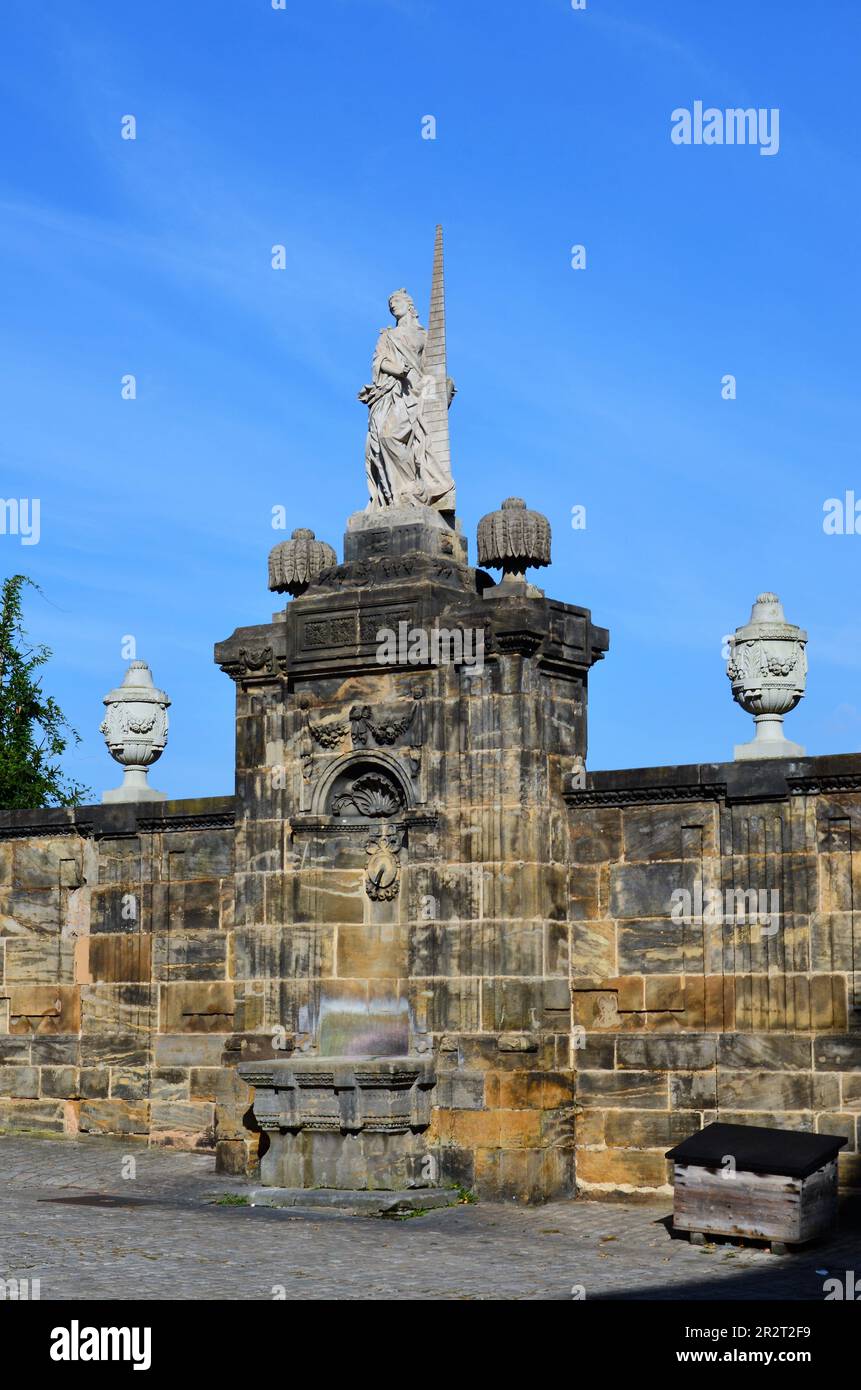 Bamberg, Germania - 10.20.2018: Quartiere storico sulla riva del fiume Regnitz a Bamberg Foto Stock