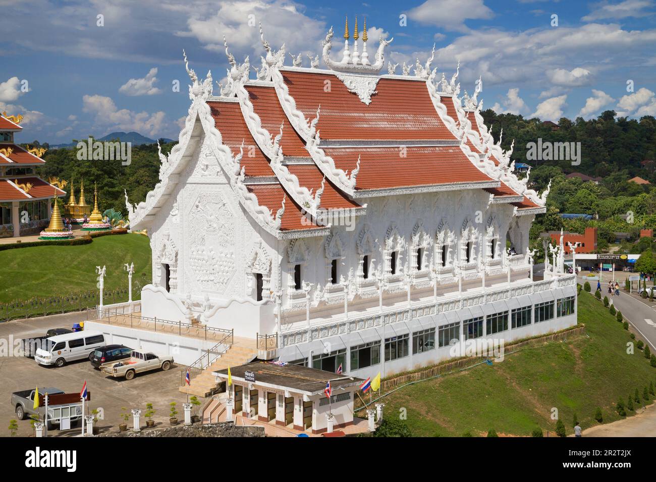 Chiang Rai, Thailandia - 6 settembre 2018: Wat Huay Pla Kang a Chiang Rai, Chiang Rai, Thailandia. Foto Stock