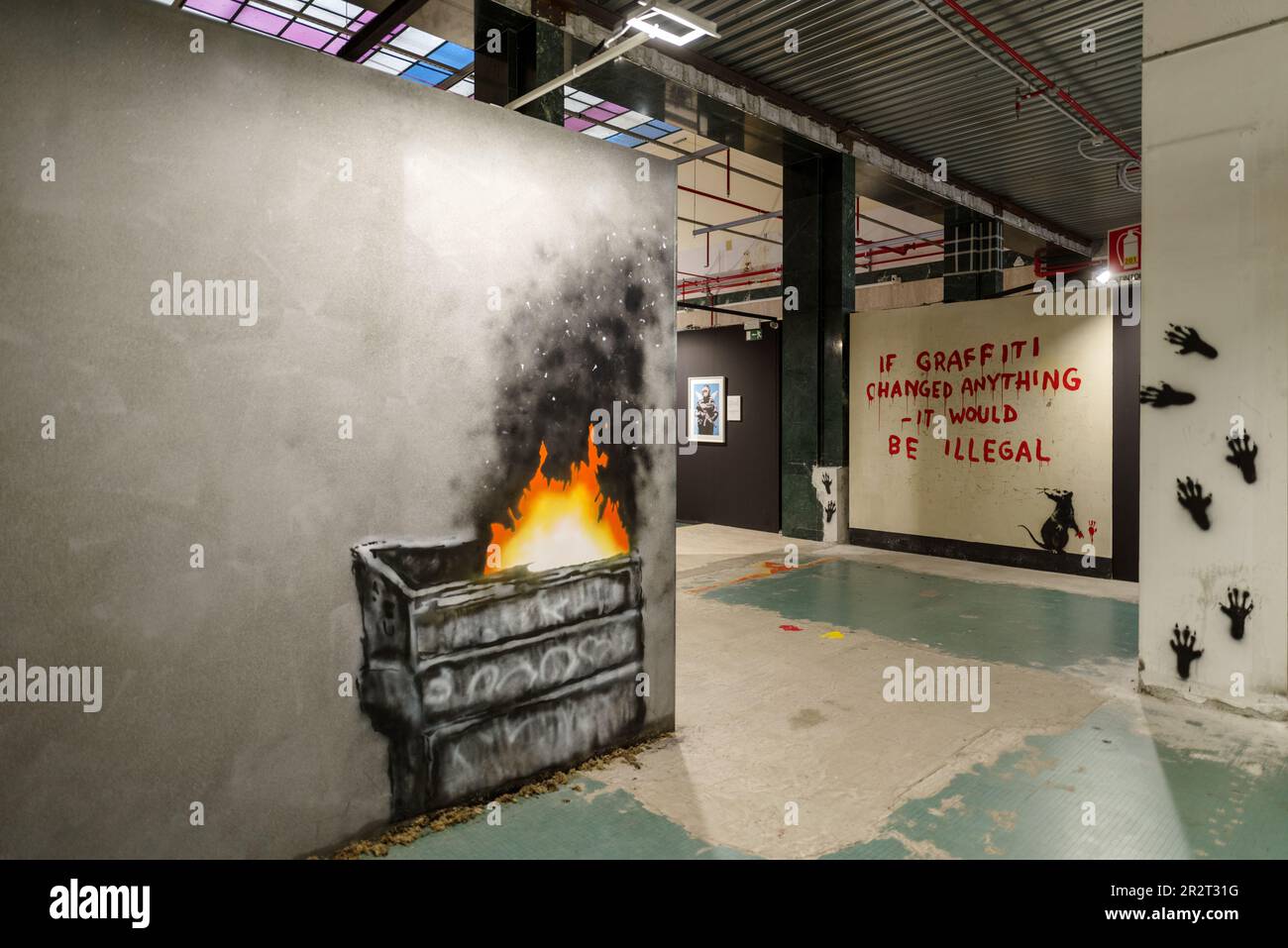 Il mondo di Banksy: L'esperienza coinvolgente Foto Stock