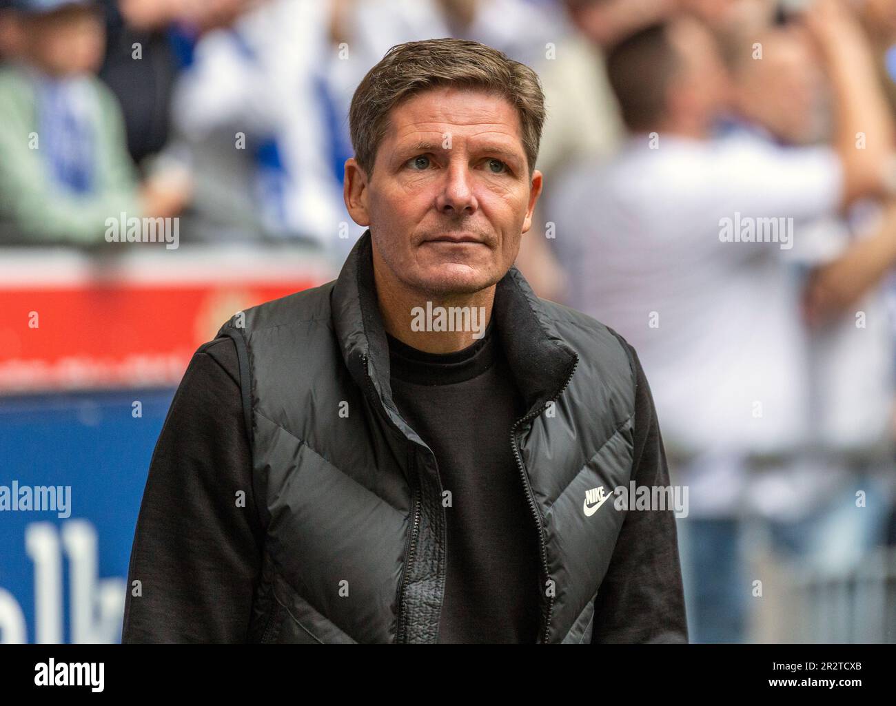 Sports, football, Bundesliga, 2022/2023, FC Schalke 04 vs. SG Eintracht Frankfurt 2-2, Veltins Arena Gelsenkirchen, allenatore di testa Oliver Glasner (SGE), le NORMATIVE DFL VIETANO QUALSIASI USO DI FOTOGRAFIE COME SEQUENZE DI IMMAGINI E/O QUASI-VIDEO Foto Stock