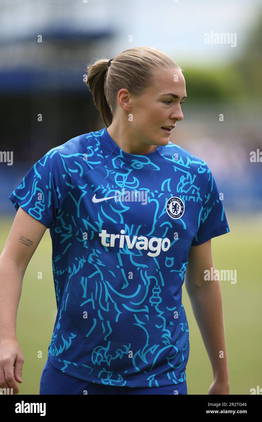 Londra, Regno Unito. 21st maggio, 2023. Londra, 21st 2023 maggio: Magdalena Eriksson (16 Chelsea) durante il gioco di Barclays fa Womens Super League tra Chelsea e Arsenal a Kingsmeadow, Londra, Inghilterra. (Pedro Soares/SPP) Credit: SPP Sport Press Photo. /Alamy Live News Foto Stock