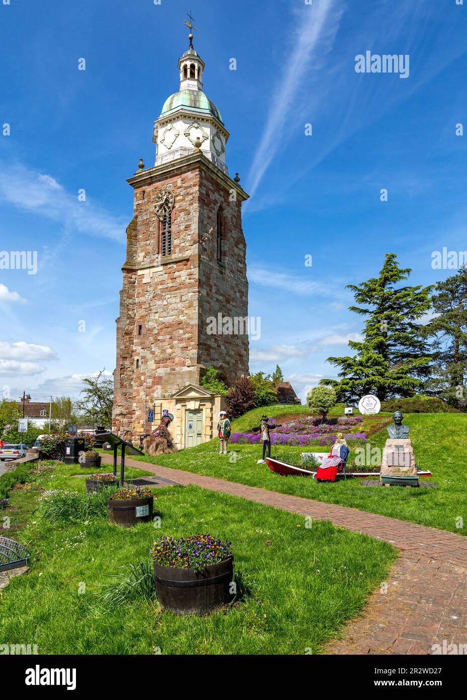 Esterno e giardino dell'Upton Heritage Centre. Upton su Severn. Foto Stock