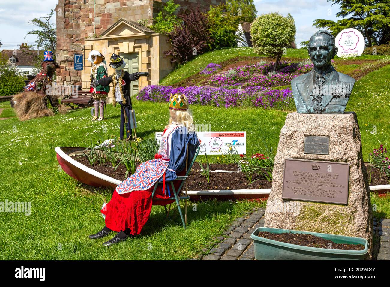 Esterno e giardino dell'Upton Heritage Centre. Upton su Severn. Foto Stock