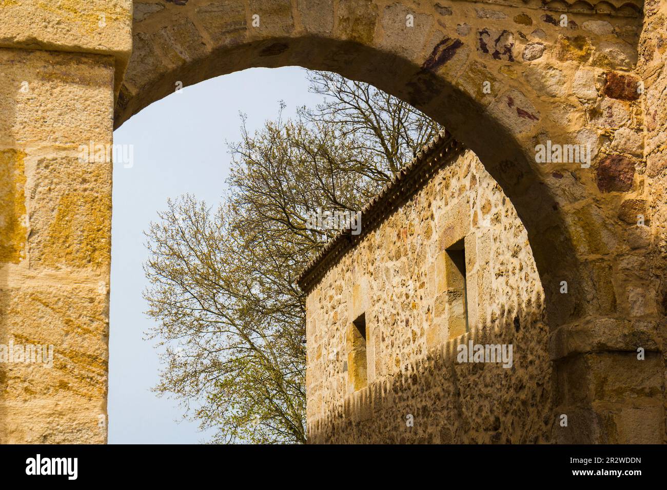 Arco della città vecchia, Zamora, Spagna Foto Stock