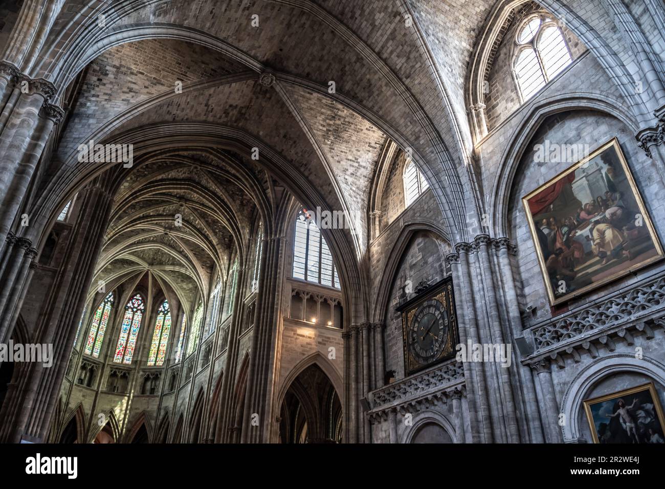 Cattedrale di Saint Andre nella città di Bordeaux in Francia Foto Stock