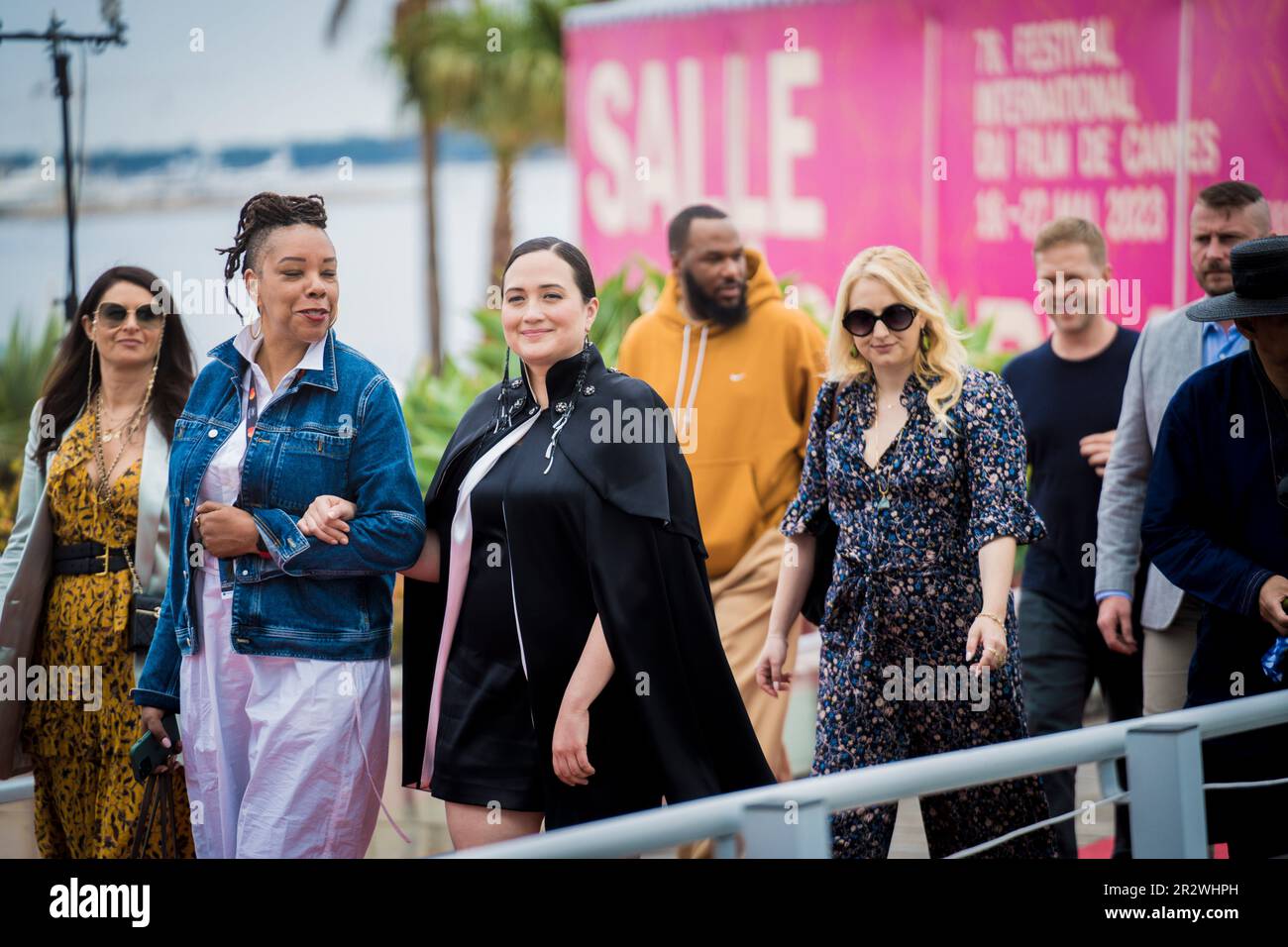 Cannes, Francia, 21th maggio 2023, Lily Gladstone partecipa al 76th° festival annuale del cinema di Cannes al Palais des Festivals (Credits photo: Giovanna Onofri) Foto Stock