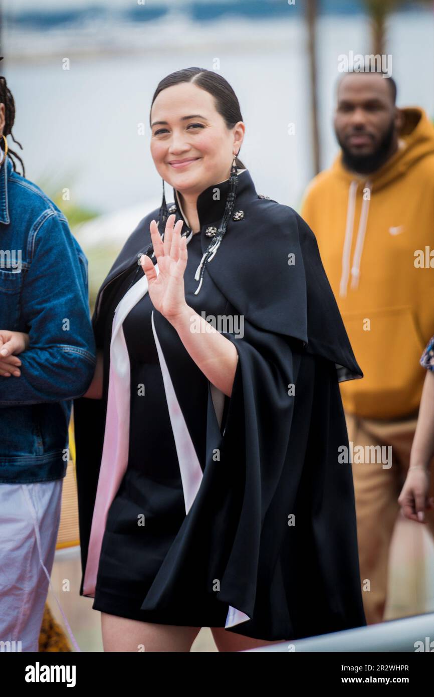 Cannes, Francia, 21th maggio 2023, Lily Gladstone partecipa al 76th° festival annuale del cinema di Cannes al Palais des Festivals (Credits photo: Giovanna Onofri) Foto Stock