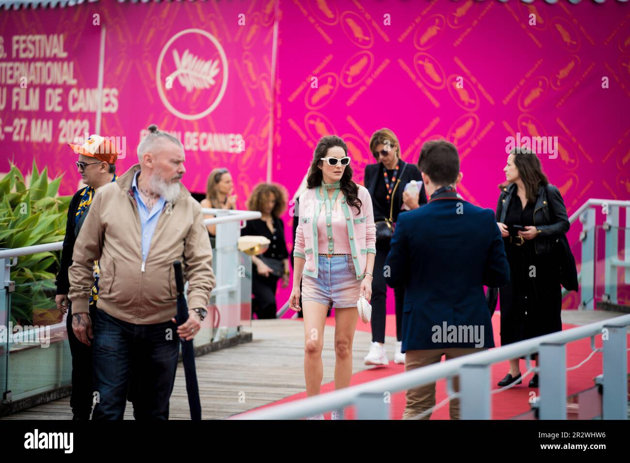 Cannes, Francia, 21th maggio 2023, Marion Cotillard partecipa al 76th° festival annuale del cinema di Cannes al Palais des Festivals (Credits photo: Giovanna Onofri) Foto Stock