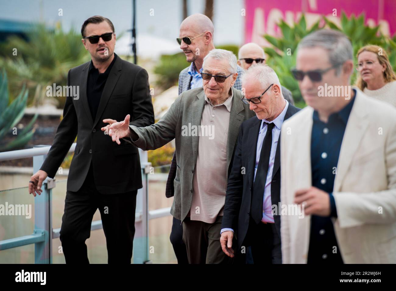 Cannes, Francia, 21th maggio 2023, Robert De Niro e Leonardo di Caprio partecipano al 76th° festival annuale del cinema di Cannes al Palais des Festivals (Credits photo Foto Stock