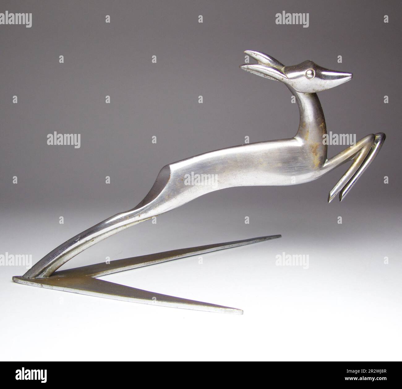 1930s cervo agguantato Hagenauer Art Deco placcato argento 15.02.2011 Foto Stock