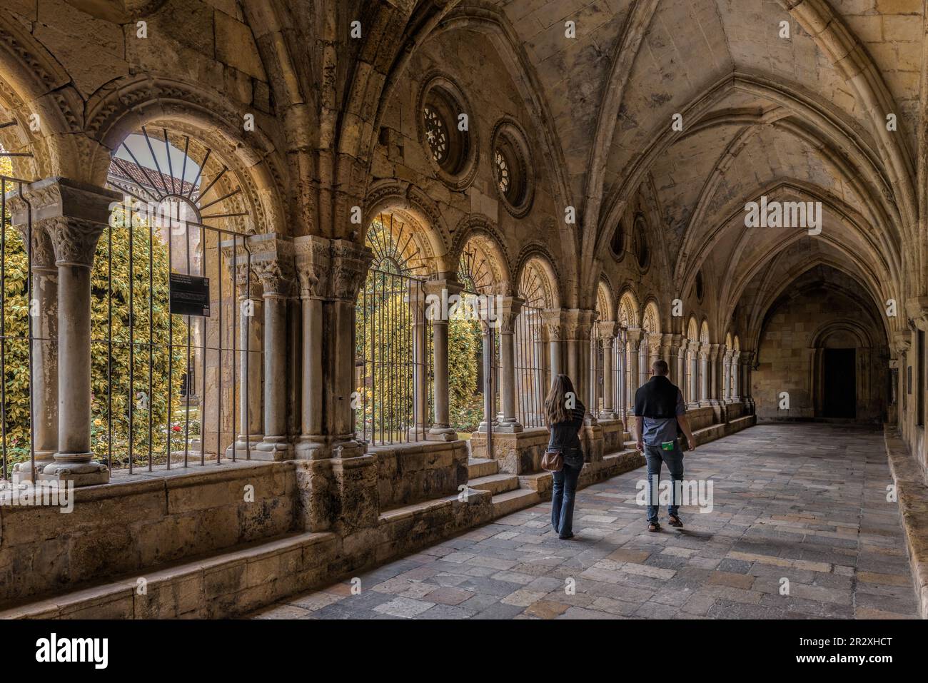 Cattedrale Basilica Metropolitan e Primate di Santa Tecla il più grande della Catalogna in stile gotico nella città di Tarragona, Catalogna, Spagna, Foto Stock