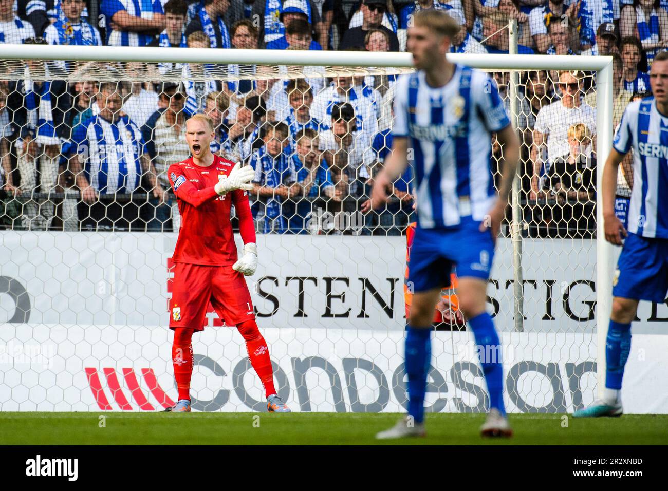 Pontus Dahlberg dell'IFK Göteborg durante la partita nella Allsvenskan tra Göteborg e Hammarby a Gamla Ullevi a Gothenburg il 1 gennaio 2012 Foto Stock