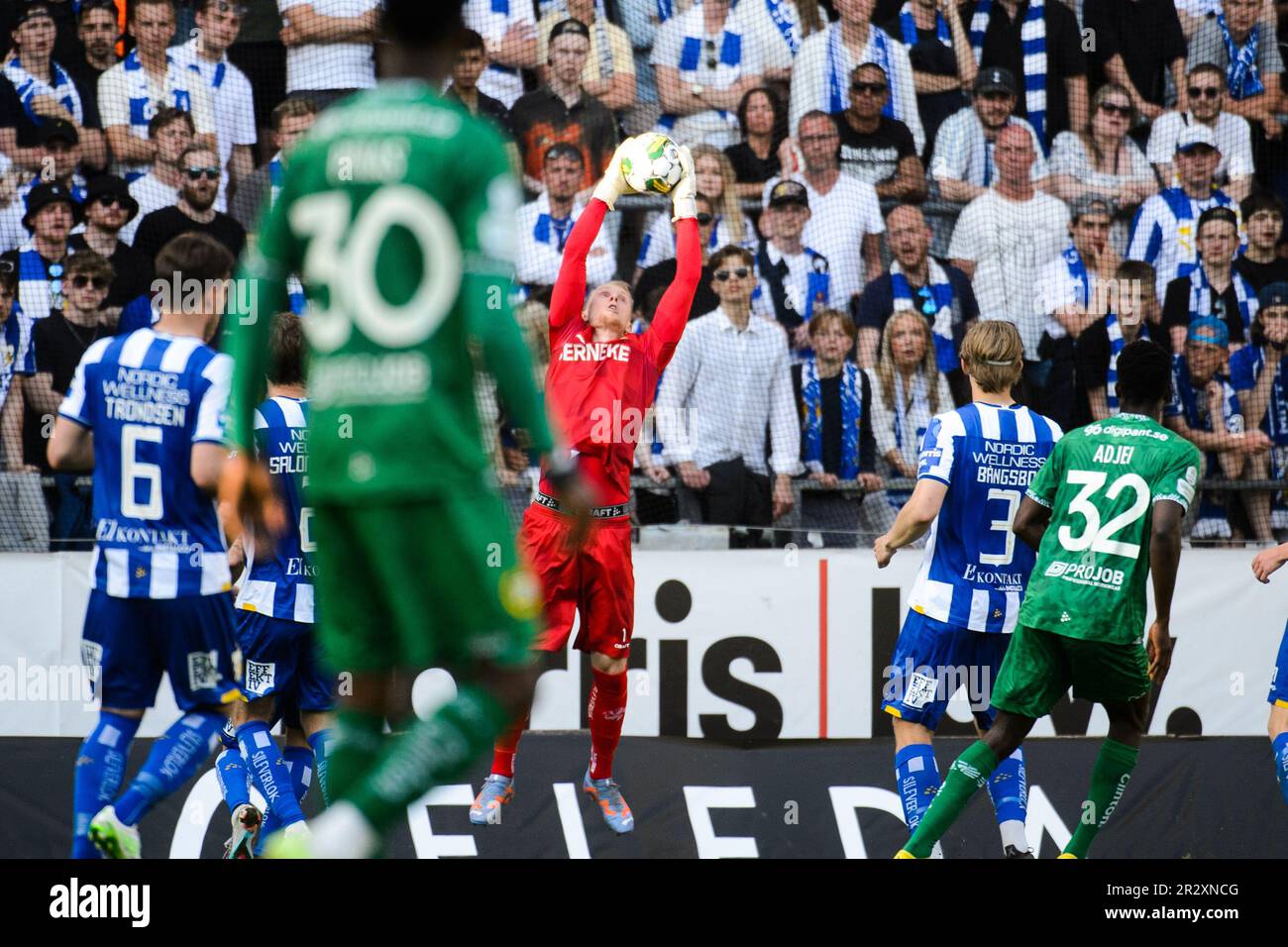 Pontus Dahlberg dell'IFK Göteborg durante la partita nella Allsvenskan tra Göteborg e Hammarby a Gamla Ullevi a Gothenburg il 1 gennaio 2012 Foto Stock