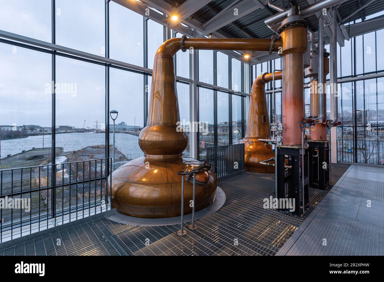 Distilleria Clydeside a Glasgow, Scozia Foto Stock