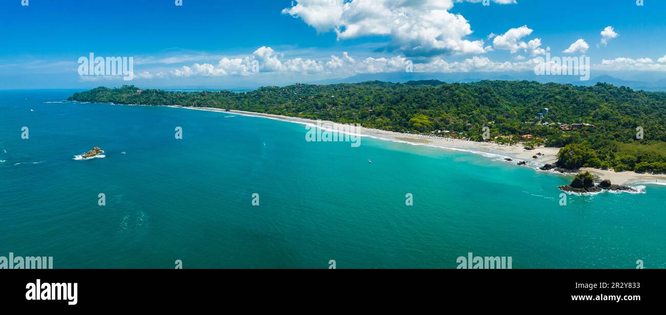 Veduta aerea del Parco Nazionale Manuel Antonio in Costa Rica. Foto Stock