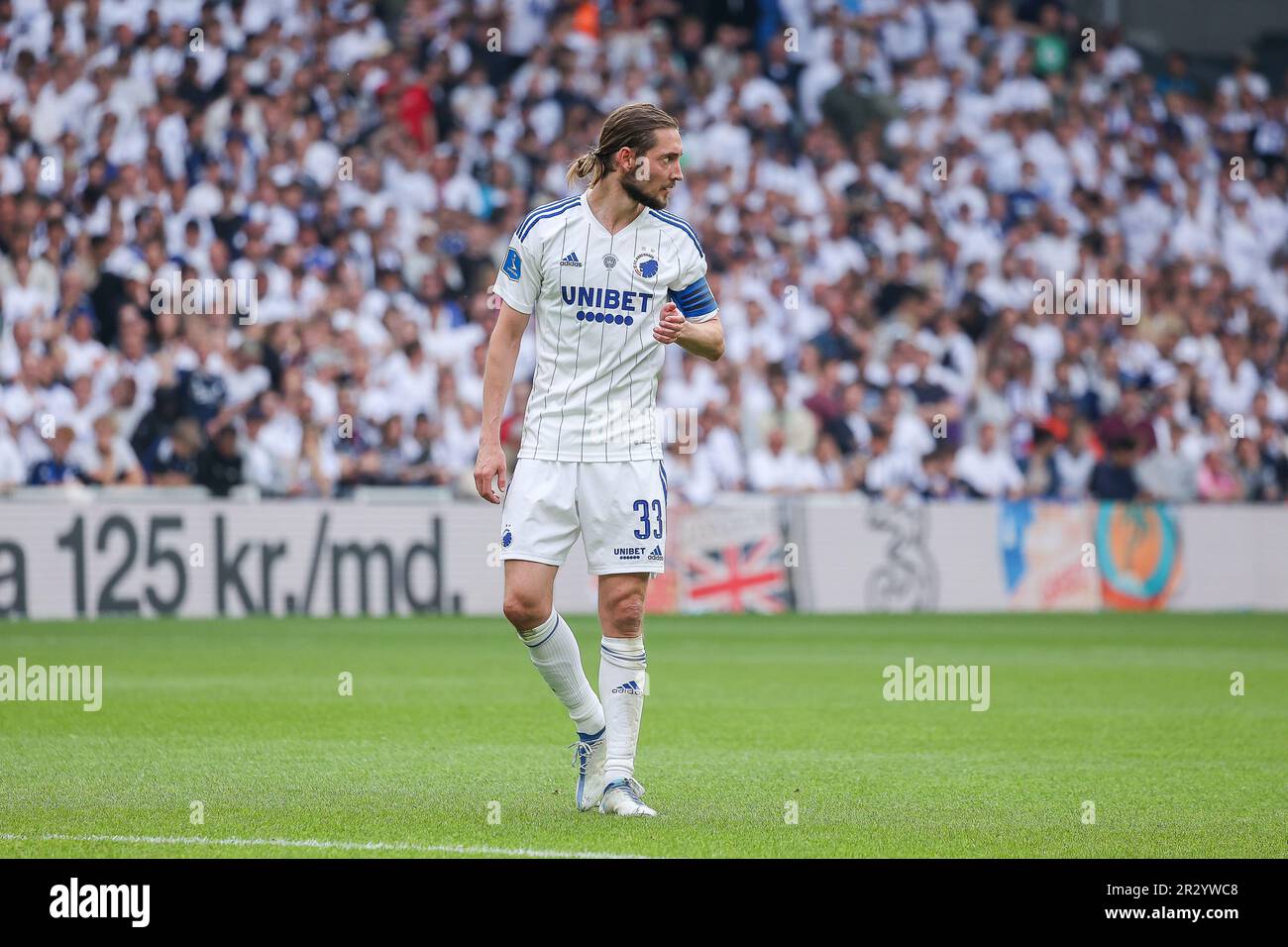 Copenaghen, Danimarca. 21st maggio, 2023. Rasmus Falk (33) del FC Copenhagen visto durante la Superliga match del 3F tra il FC Copenhagen e Aarhus GF a Parken a Copenhagen. (Photo Credit: Gonzales Photo/Alamy Live News Foto Stock