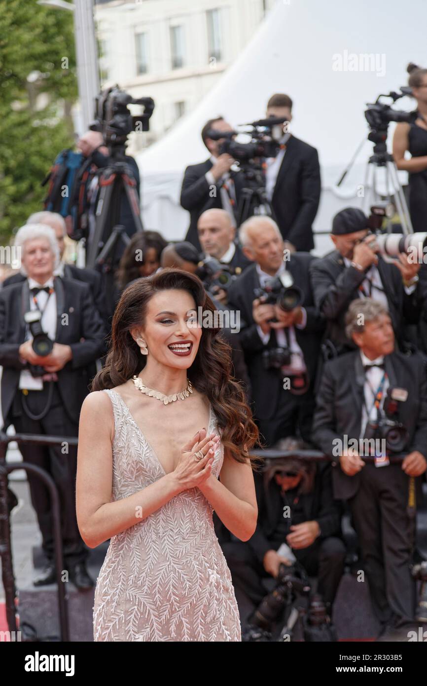 Cannes, Francia. 16 maggio 2023. Paola Turani partecipa al 76° Festival annuale di Cannes a Cannes, Francia Foto Stock