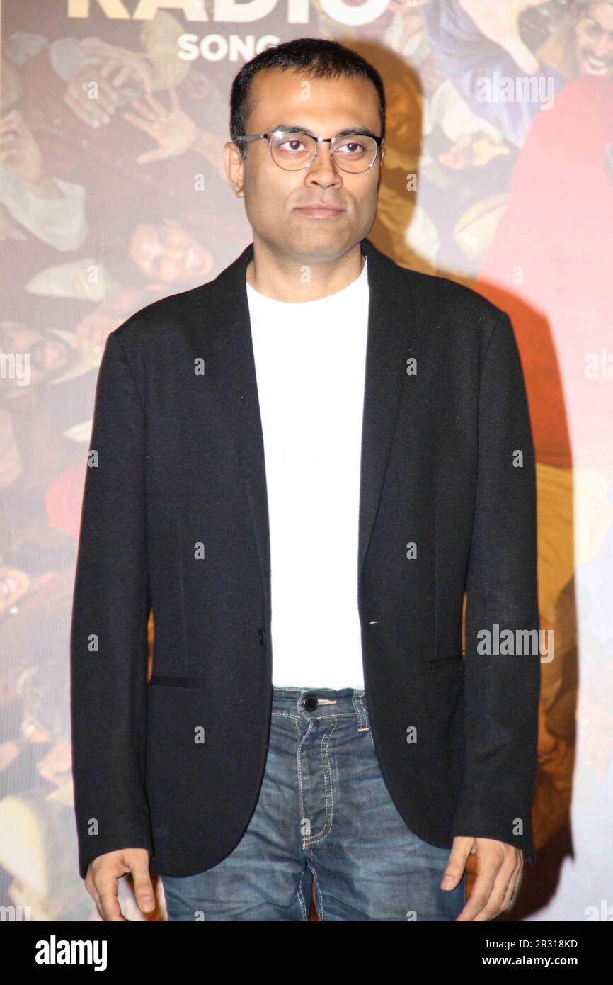 Amitabh Bhattacharya, lirico indiano, cantante, lancio di canzoni di Tubelight, Mumbai, India, 12 maggio 2017 Foto Stock