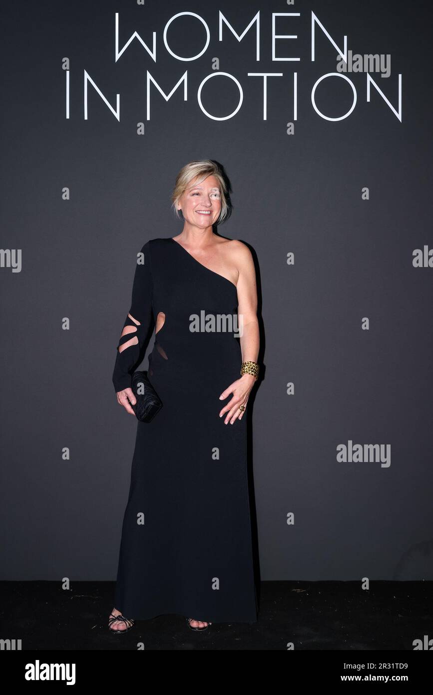 Cannes, Francia. 21st maggio, 2023. CANNES - 21 MAGGIO: Anne-Elisabeth Lemoine partecipa alla cena dei " KERING/WOMAN IN MOTION AWARDS " durante il 76th° Festival di Cannes il 21 maggio 2023 a Place de Castre a Cannes, Francia. (Foto di Lyvans Boolaky/ÙPtertainment/Sipa USA) Credit: Sipa USA/Alamy Live News Foto Stock