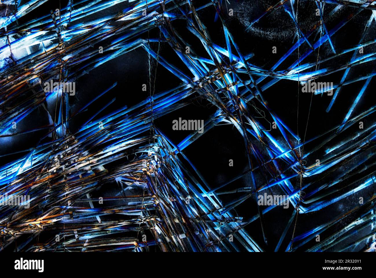 Alienazione digitale di un tappetino di paglia Foto Stock