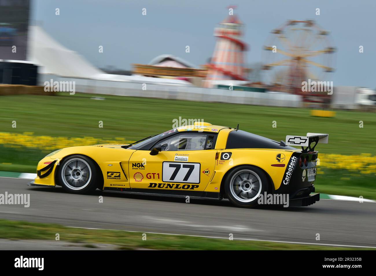 David Methley, Chevrolet Corvette C6 GT1, GT1 Demonstration, in pista una collezione di iconici piloti endurance dalla fine degli anni '90 all'inizio del 2000 Foto Stock