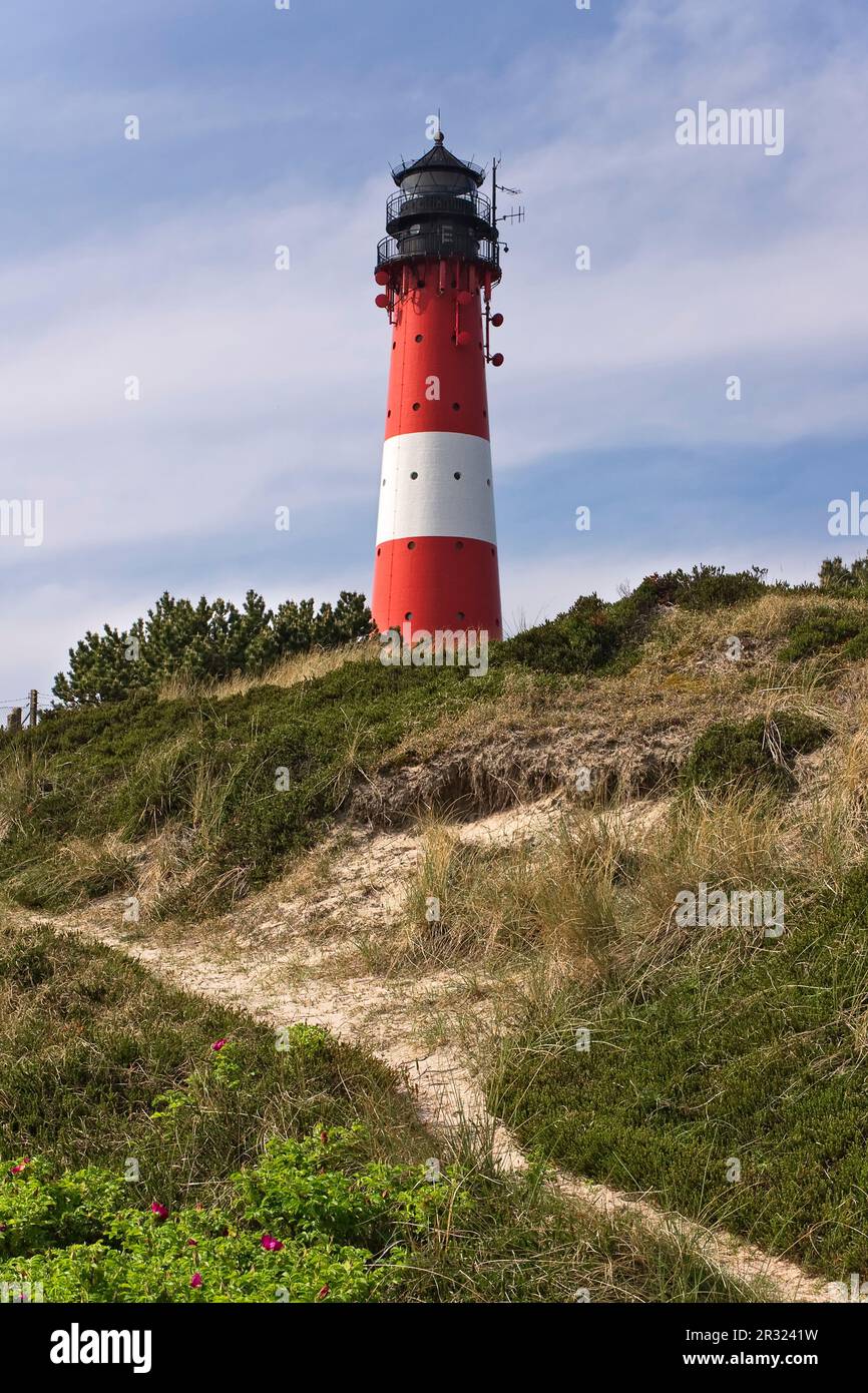 Faro di Hoernum Foto Stock