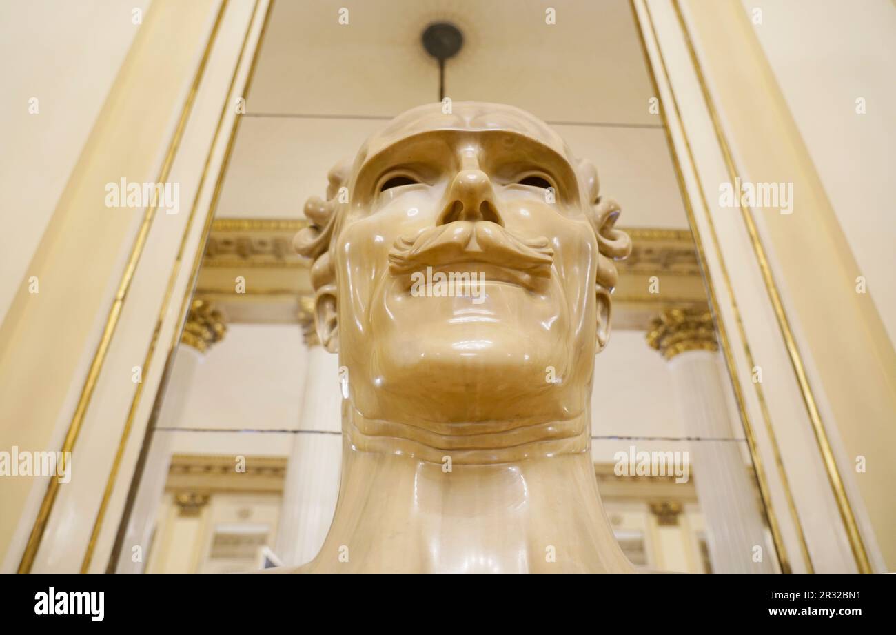Busto di marmo del compositore e musicista Arturo Toscanini, Museo teatrale alla Scala, Milano, Lombardia, Italia, Europa Foto Stock