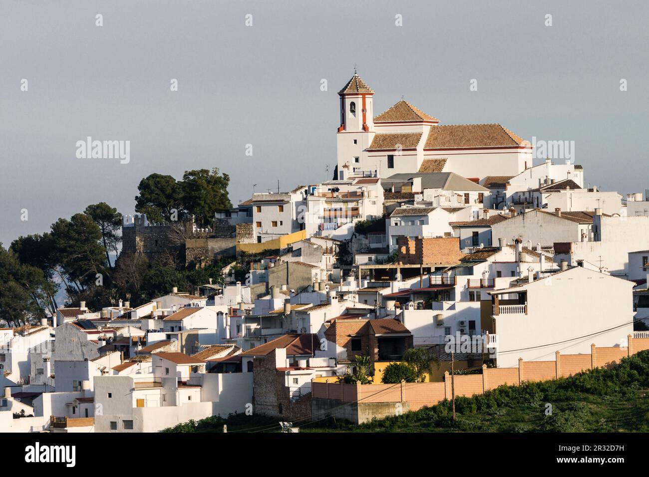 Alozaina fino ,provincia de Málaga, ,Sierra de las Nieves in Andalusia, Spagna. Foto Stock