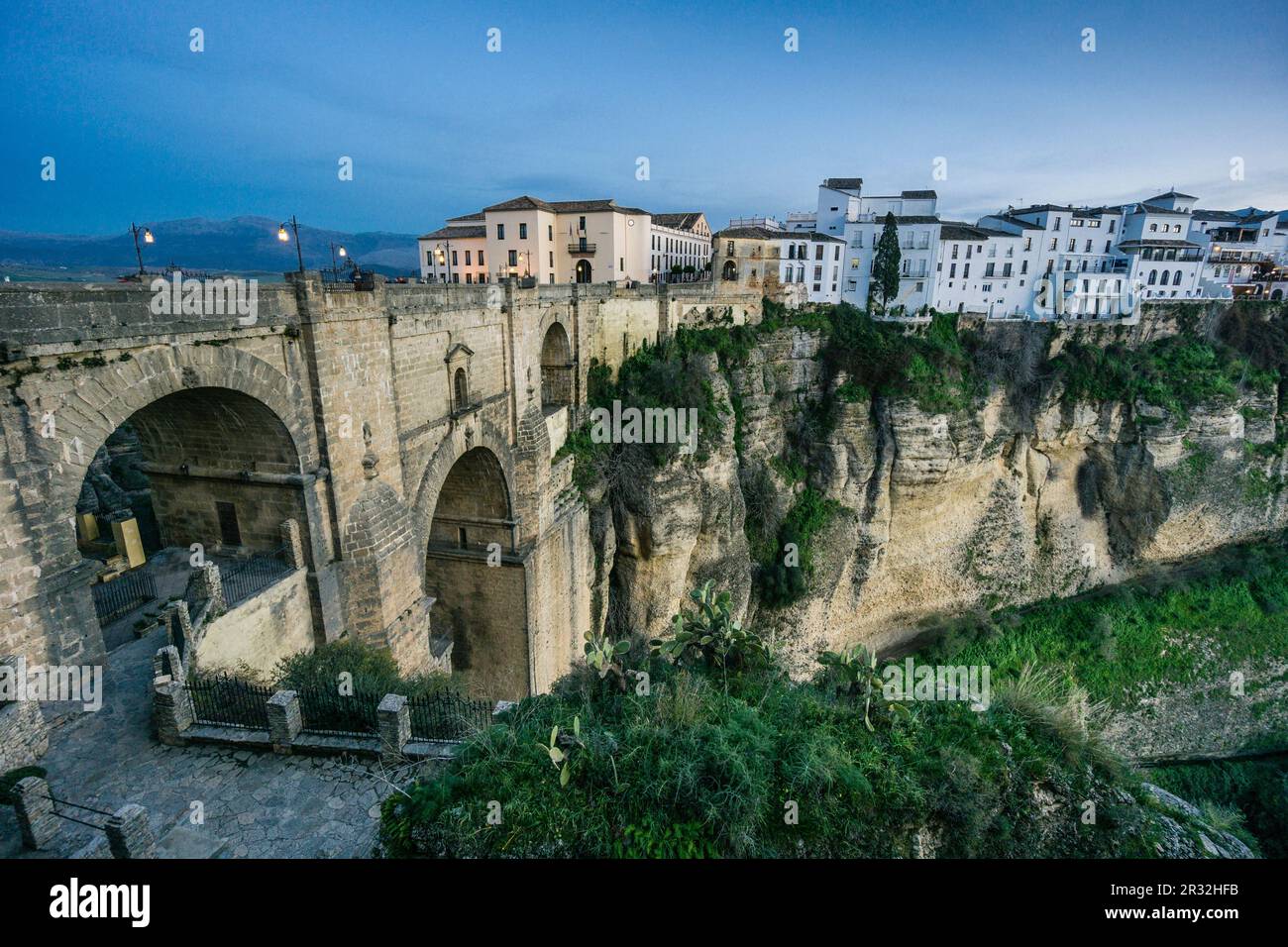 Puente Nuevo construido entre 1759 y 1793, Ronda ,provincia de MálagaAndalucia, Spagna. Foto Stock