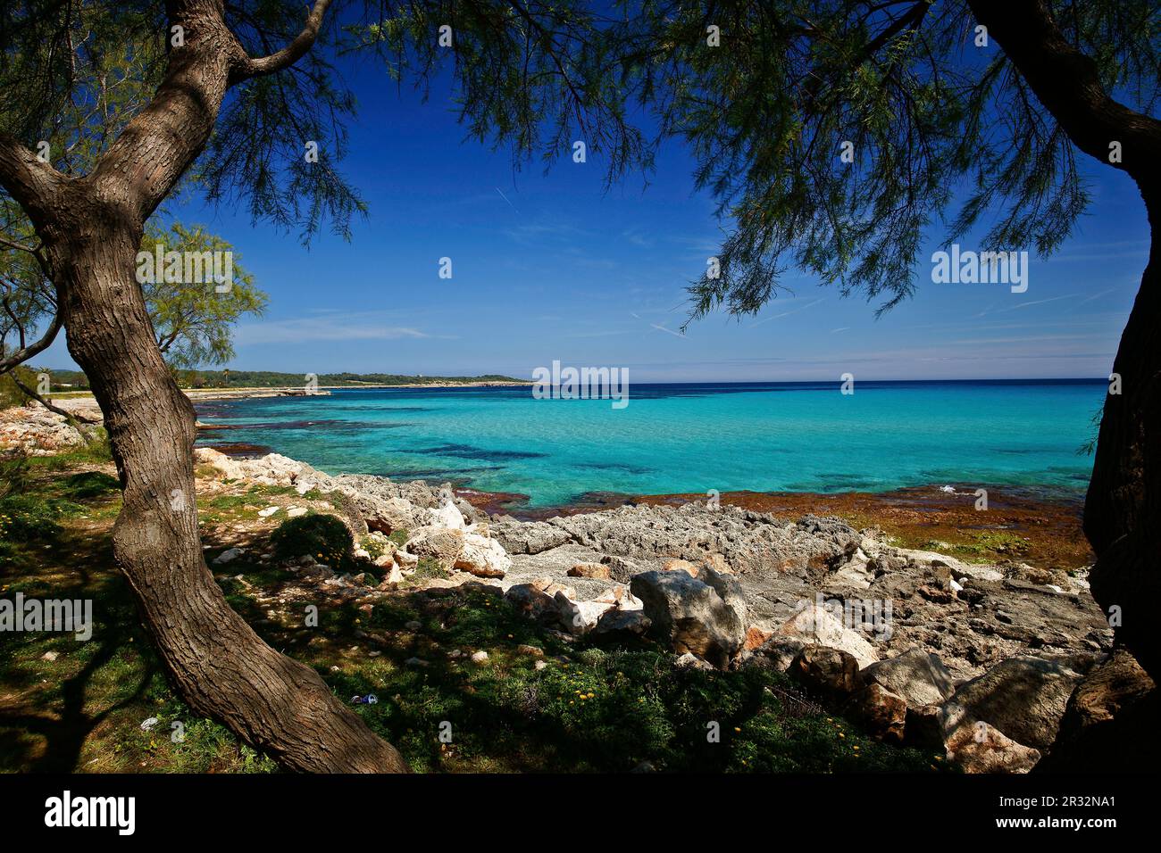 Poblado talaiotico de s' Illot. 1100 antes de Jesucristo.Mallorca.Islas Baleares. España. Foto Stock