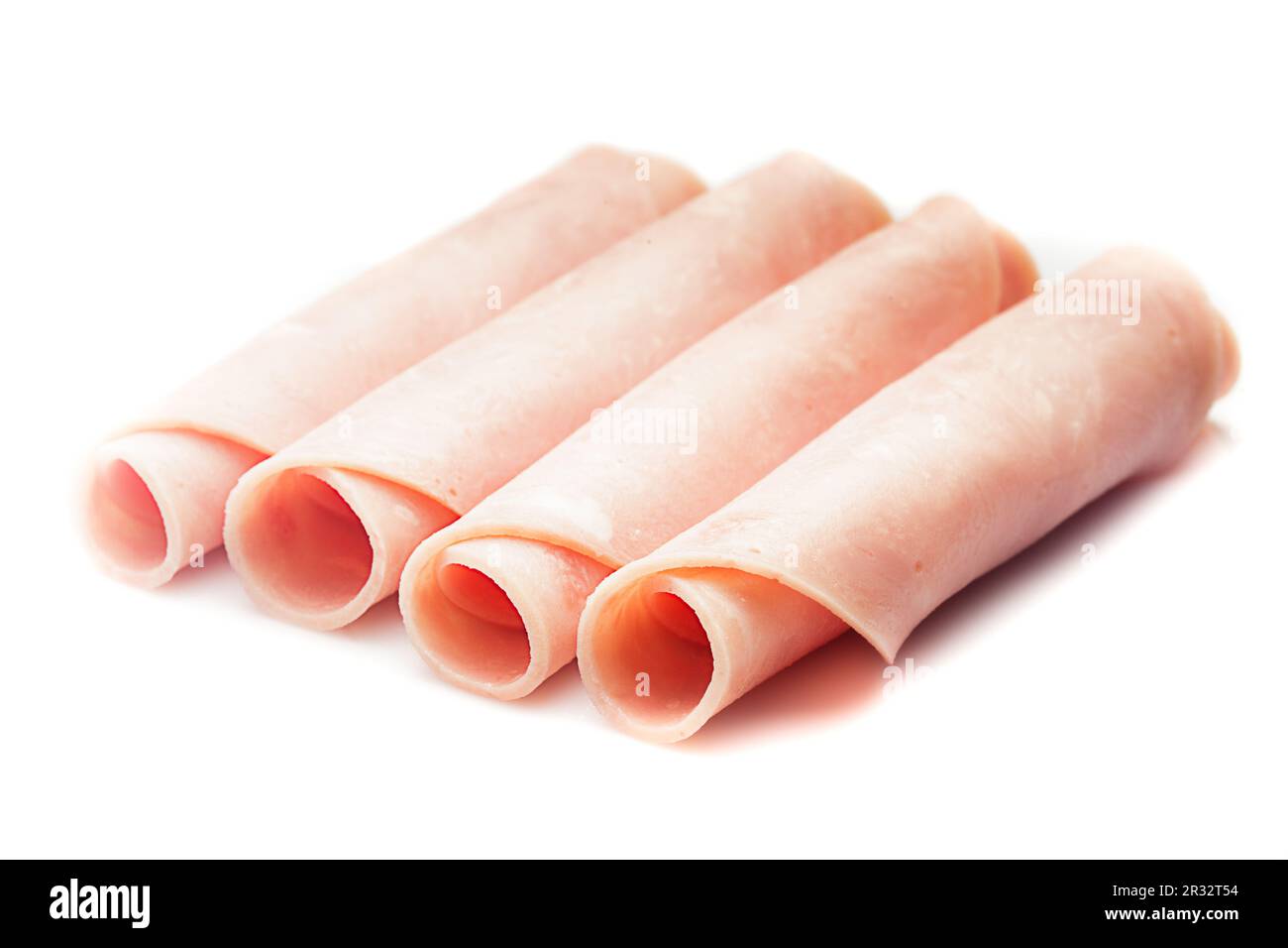 Fette di prosciutto Foto Stock